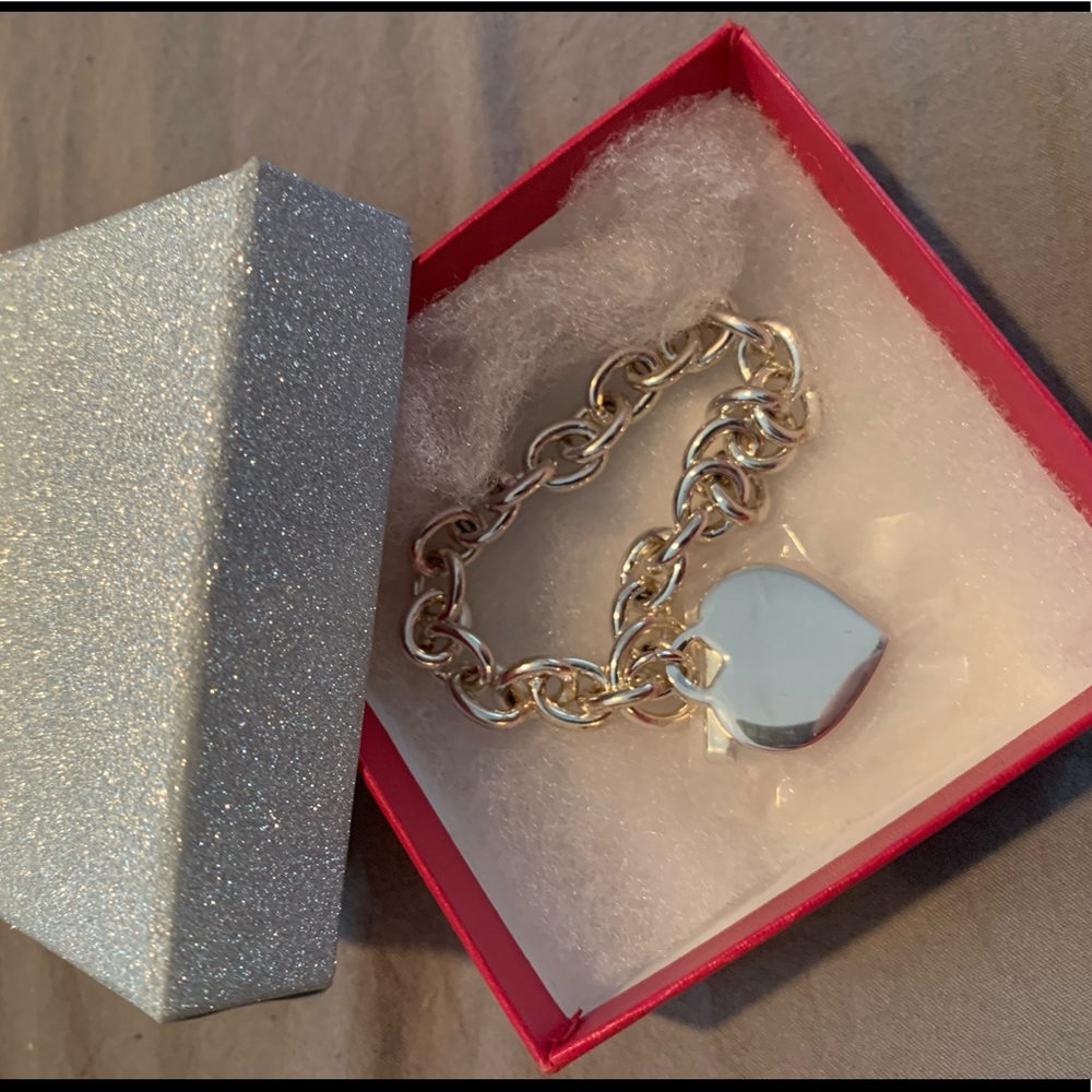 Heart Tag Chain Bracelet
